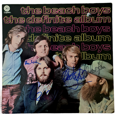 Beach Boys Autographed 'The Definite Album' LP COA #BB79635 - Smith & Son's Collectibles