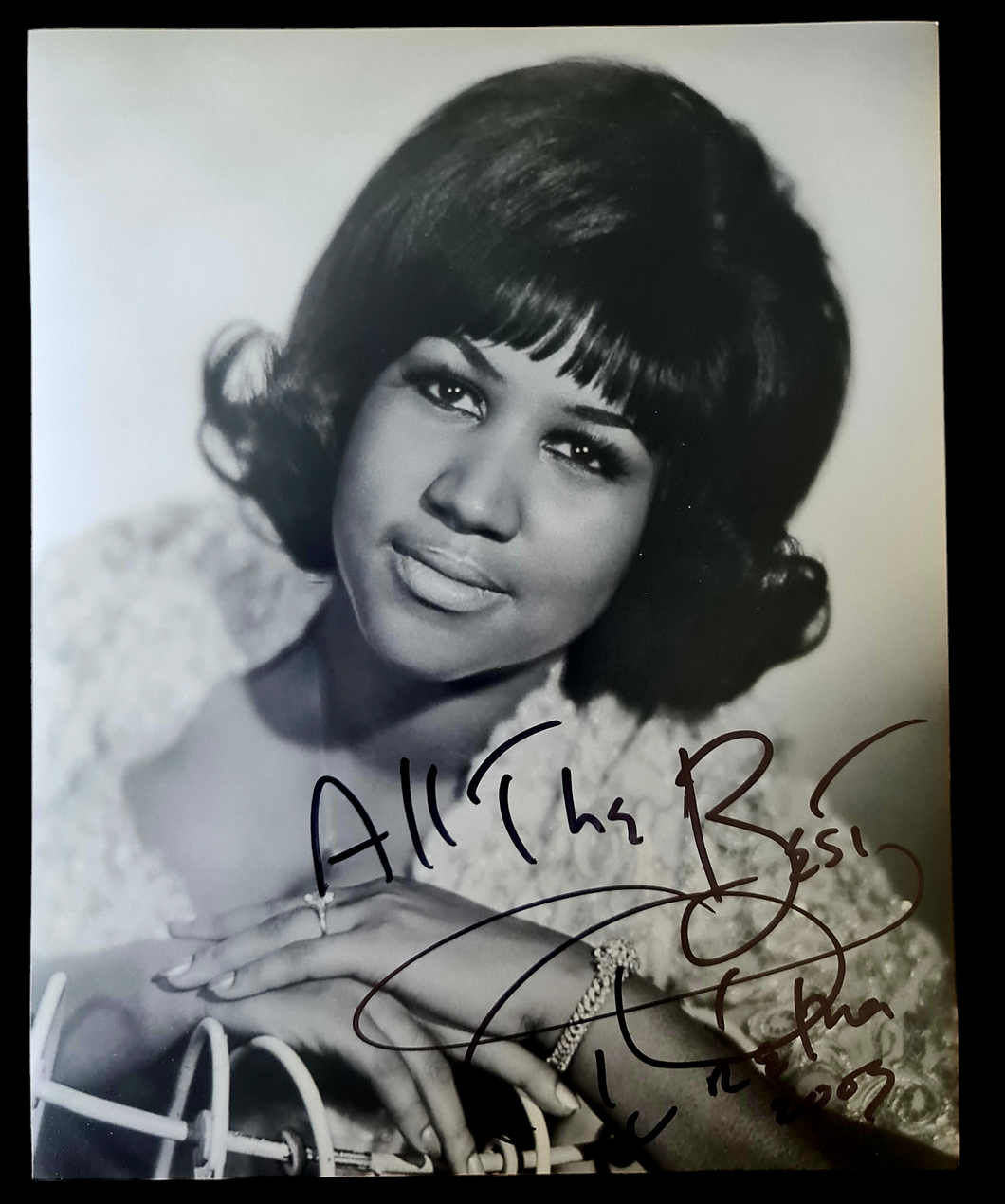 Aretha Franklin Autographed COA #AF79355