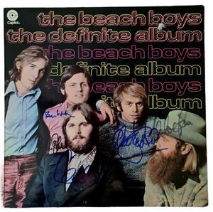 Beach Boys Autographed 'The Definite Album' LP COA #BB79635