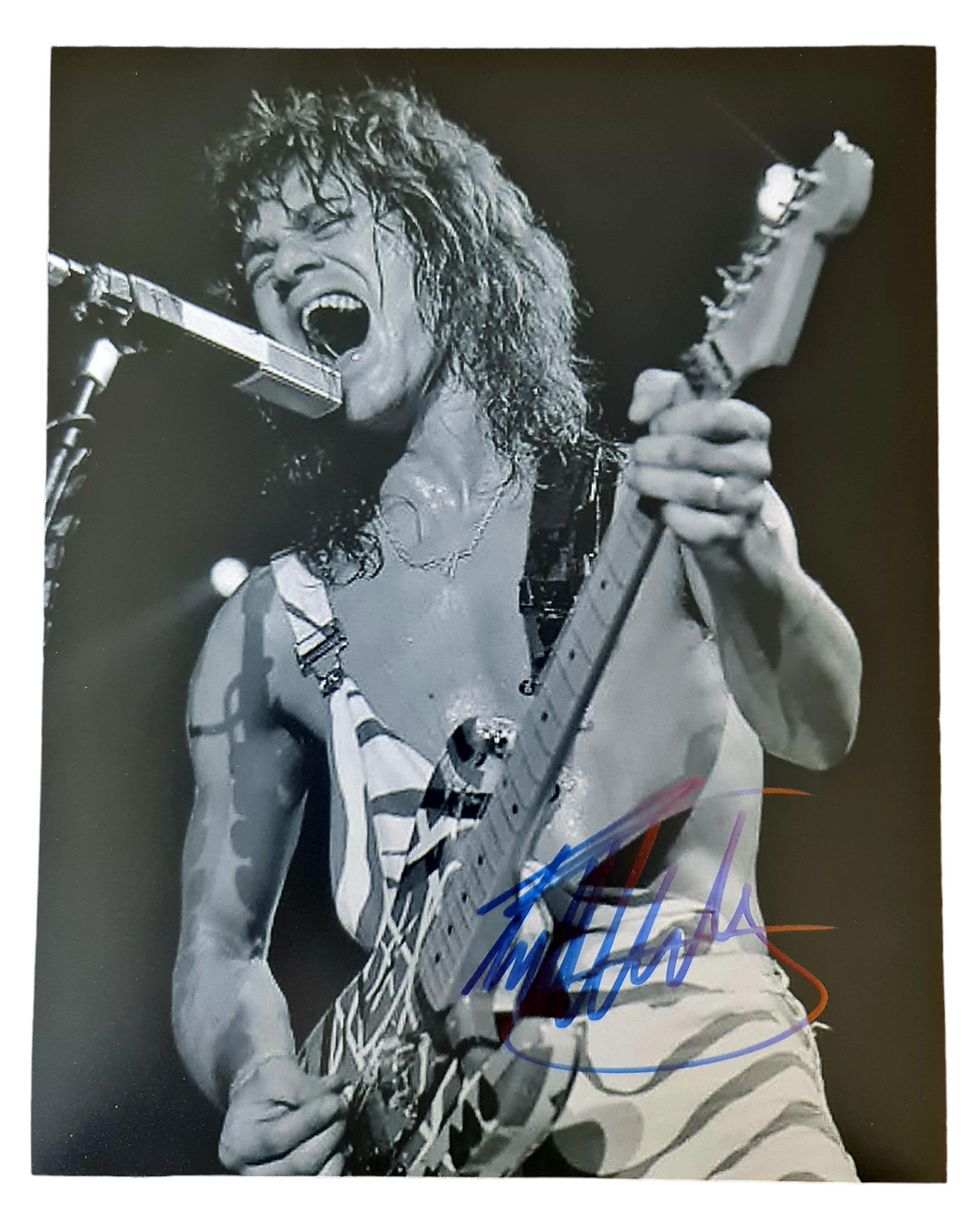 Eddie Van Halen Autographed COA #EV33654 - Smith & Son's Collectibles