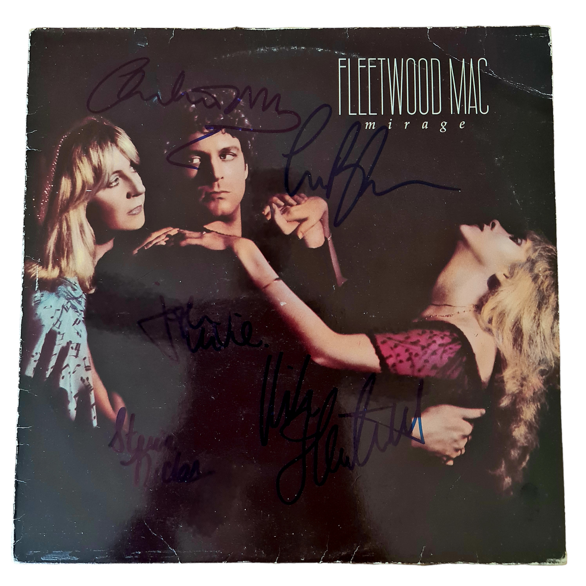 Fleetwood Mac Autographed 'Mirage' LP COA #FM88895 – Smith