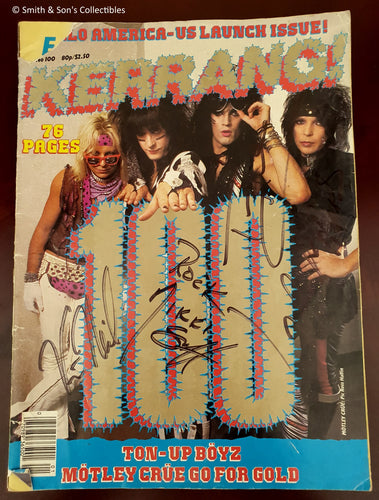 Motley Crue Autographed Magazine #COA MC14587 - Smith & Son's Collectibles