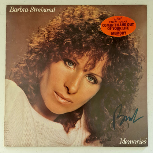 Barbra Streisand Autographed  'Memories' LP COA #BS49735