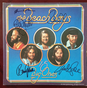 The Beach Boys - Autographed '15 Big Ones' LP - COA #BB58767