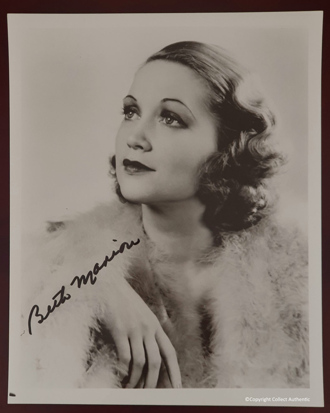 Beth Marion Autographed Vintage Glossy 8x10 Photo COA #BM59762
