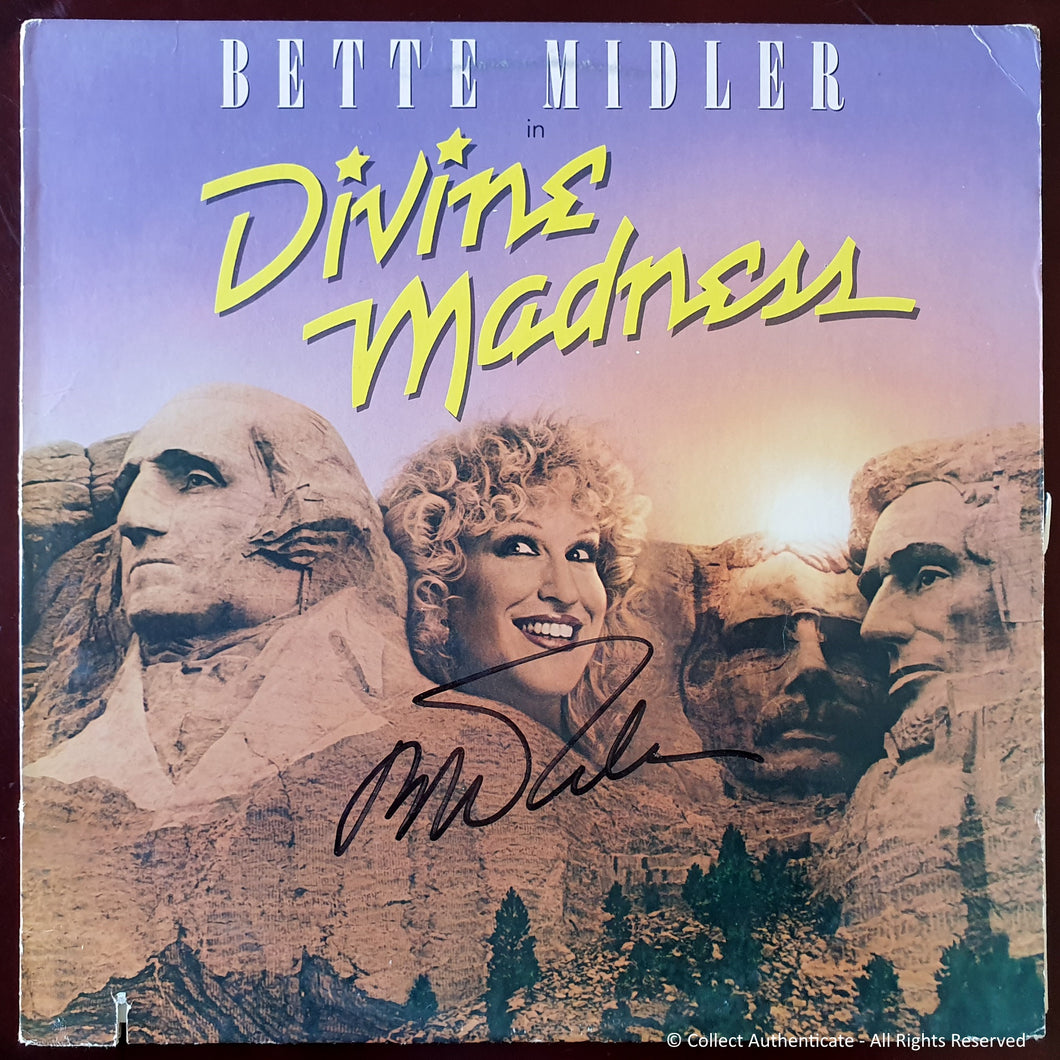 Bette Midler Autographed 'Divine Madness' Record Album - COA #BM59040