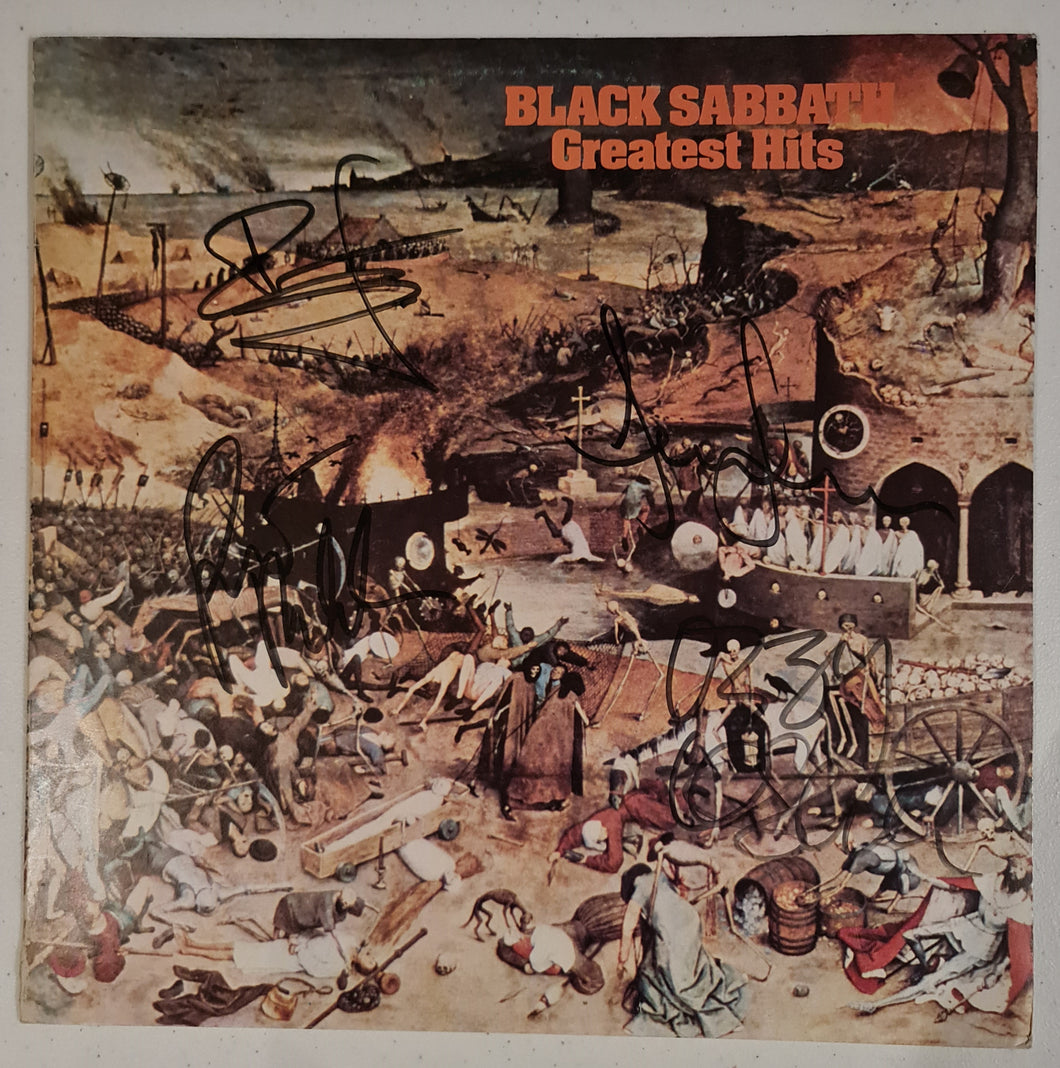 Black Sabbath Autographed 'Greatest Hits' Album COA #BS67472