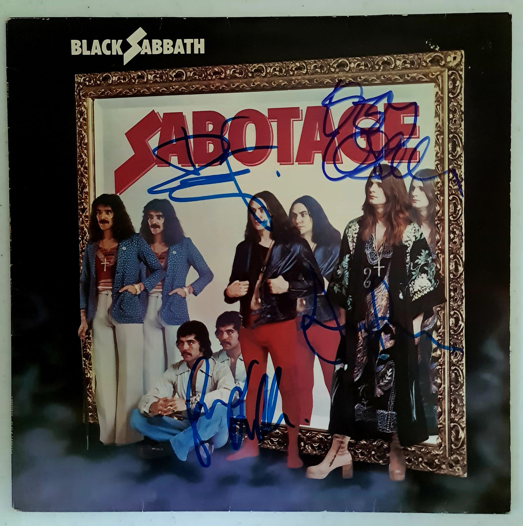 Black Sabbath Autographed 'Sabotage' COA #BS84972