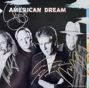 Crosby, Stills, Nash & Young all 4 Autographed American Dream Album COA #GY98674