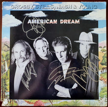 Load image into Gallery viewer, Crosby, Stills, Nash &amp; Young all 4 Autographed American Dream Album COA #GY98674