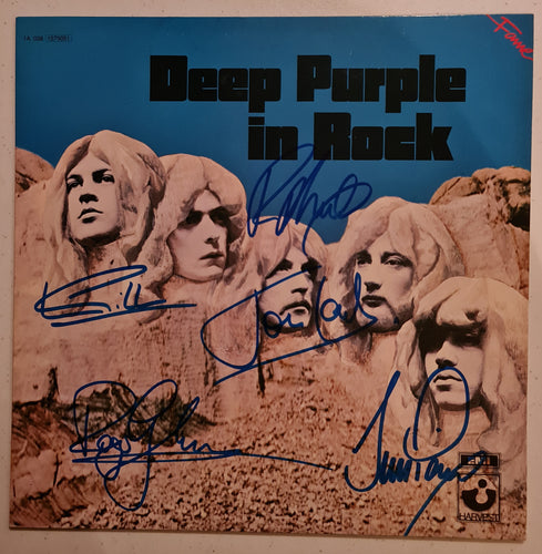 Deep Purple Autographed 'In Rock' Album COA #DP66482 - Smith & Son's Collectibles