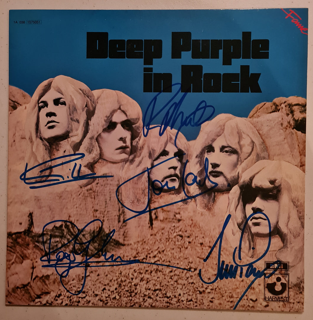Deep Purple Autographed 'In Rock' Album COA #DP66482