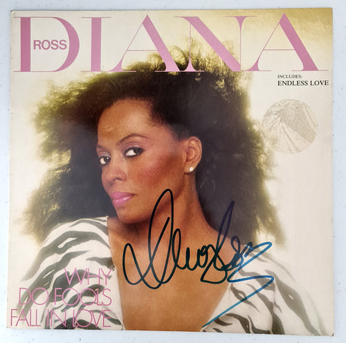 Diana Ross Autographed 'Why Do Fools ...' COA #DR45587 - Smith & Son's Collectibles
