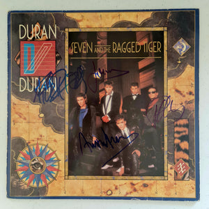Duran Duran Autographed 'Seven and the Ragged Tiger' LP COA #DD39722 - Smith & Son's Collectibles