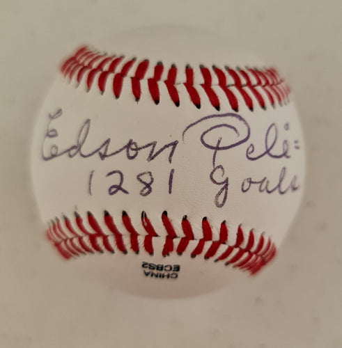 Edson Pele Autographed Official League Baseball COA #EP49735