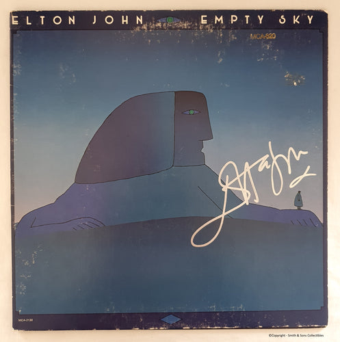 Elton John Autographed 'Empty Sky'LP COA #EJ36597 - Smith & Son's Collectibles