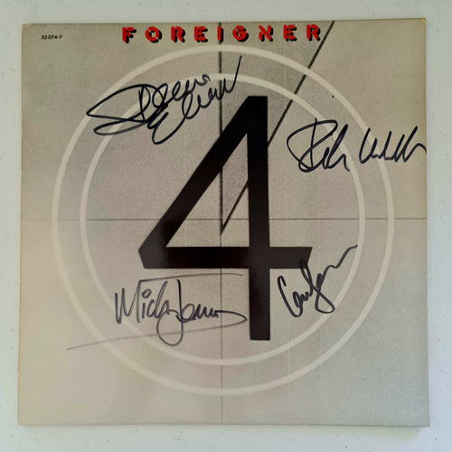 Foreigner Autographed '4' LP COA #FN59743
