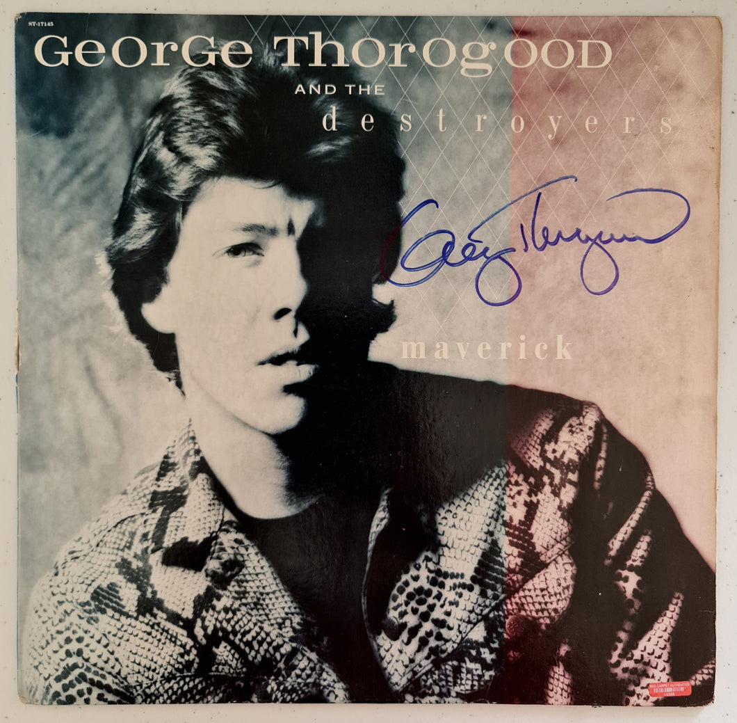 George Thorogood 'Maverick' Autographed LP COA #GT69732
