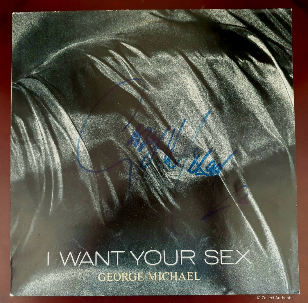 George Michael Autographed I Want Your Sex COA #GM36842