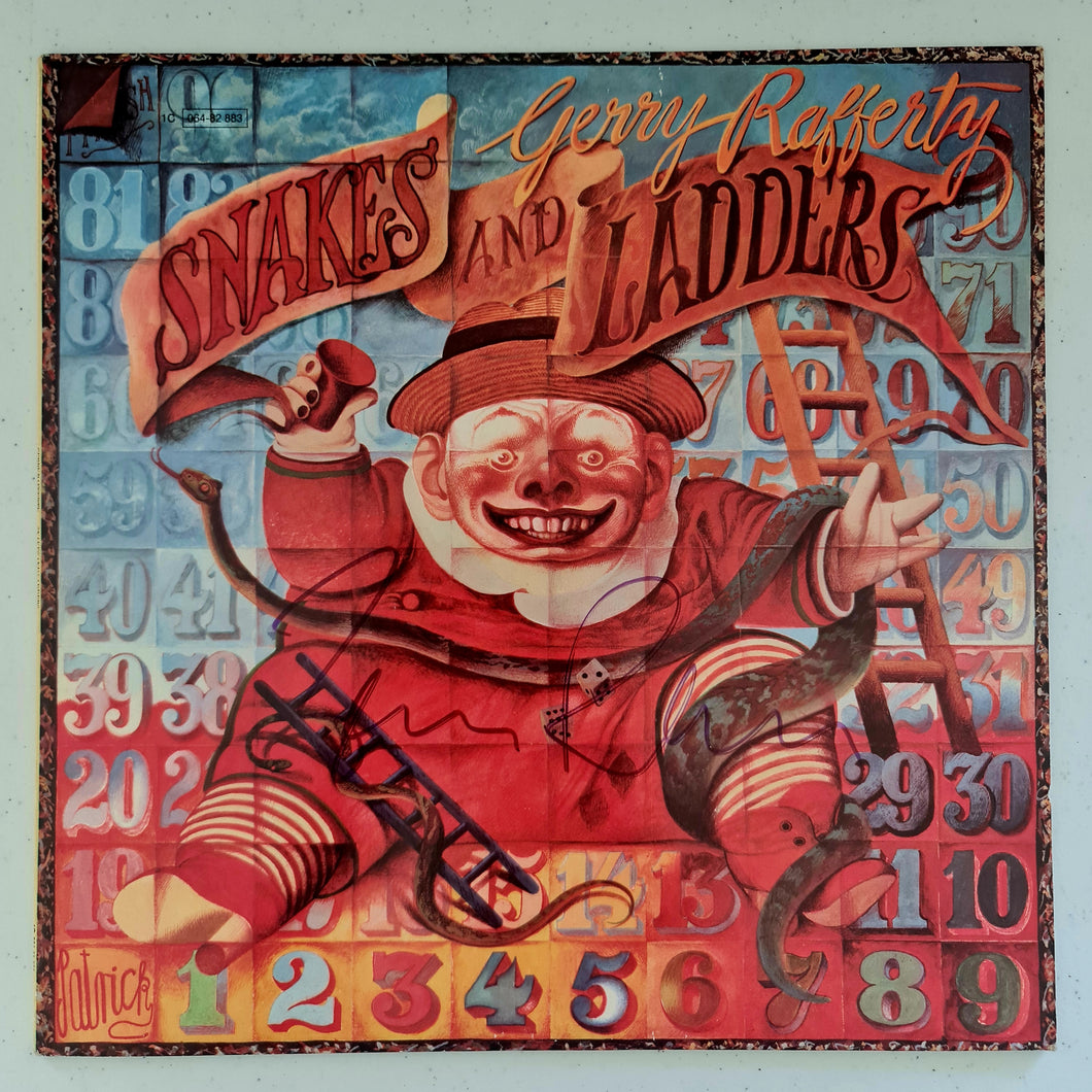 Gerry Rafferty Autographed 'Snakes and Ladders' LP COA #GR55589