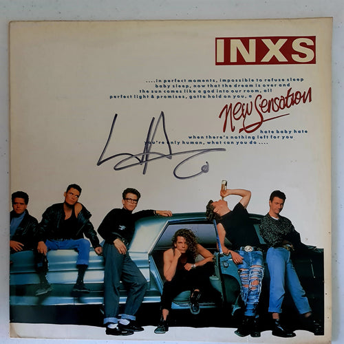 INXS Autographed 'New Sensation' COA #IX34972 - Smith & Son's Collectibles