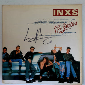 INXS Autographed 'New Sensation' COA #IX34972