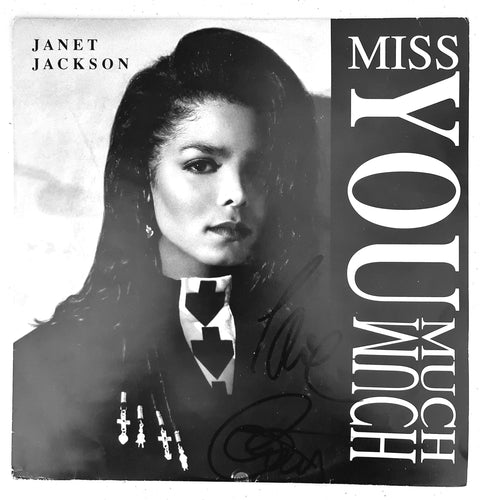 Janet Jackson 'Miss You Much' Autographed COA #JJ63597 - Smith & Son's Collectibles