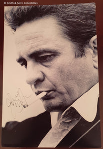 Johnny Cash Autographed Glossy 8x10 Photo COA #JC59763