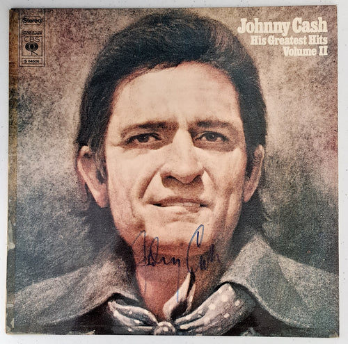 Johnny Cash 'Greatest Hits II' Autographed COA #JC47874 - Smith & Son's Collectibles