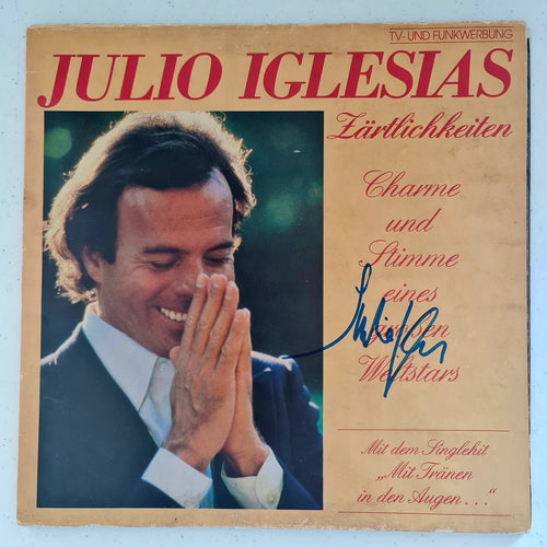 Julio Iglesias Autographed 'Zartlichkeiten' LP COA #JI22268