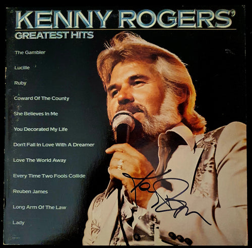 Kenny Rogers Autographed Greatest Hits LP COA #KR43987 - Smith & Son's Collectibles