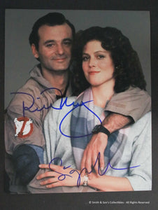 Bill Murray & Sigourney Weaver Autographed