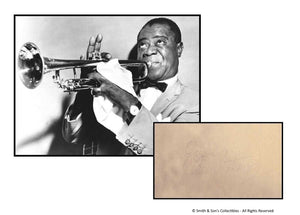 Louis Armstrong - Signed Autographed / Vintage