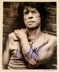 Mick Jagger Autographed Glossy 8x10 Photo COA #MJ22174