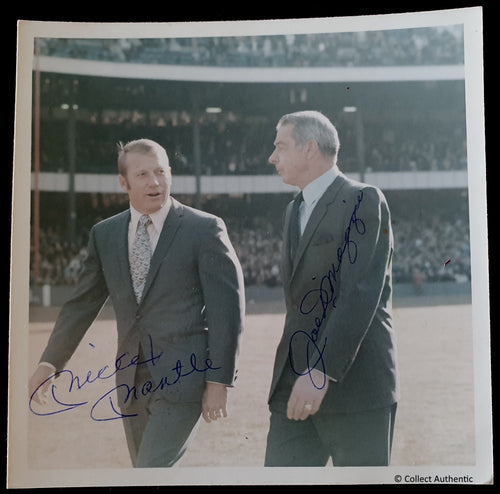 Mickey Mantle and Joe Dimaggio Autographed - COA #MJ56443 - Smith & Son's Collectibles