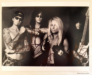 Motley Crue Band Autographed 8x10 Photo COA #MC45489