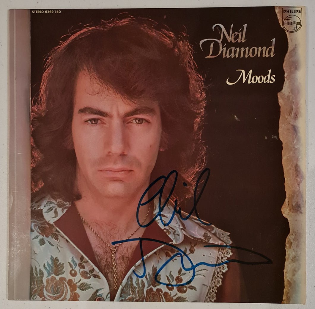 Neil Diamond Autographed 'Moods' Album COA #ND67874