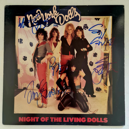 New York Dolls Autographed 'Night of the Living Dolls' LP COA #ND99987 - Smith & Son's Collectibles