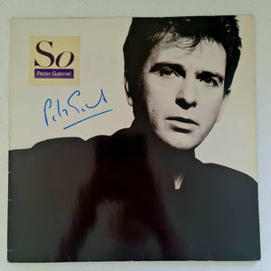 Peter Gabriel Autographed 'So' LP COA #PG22248