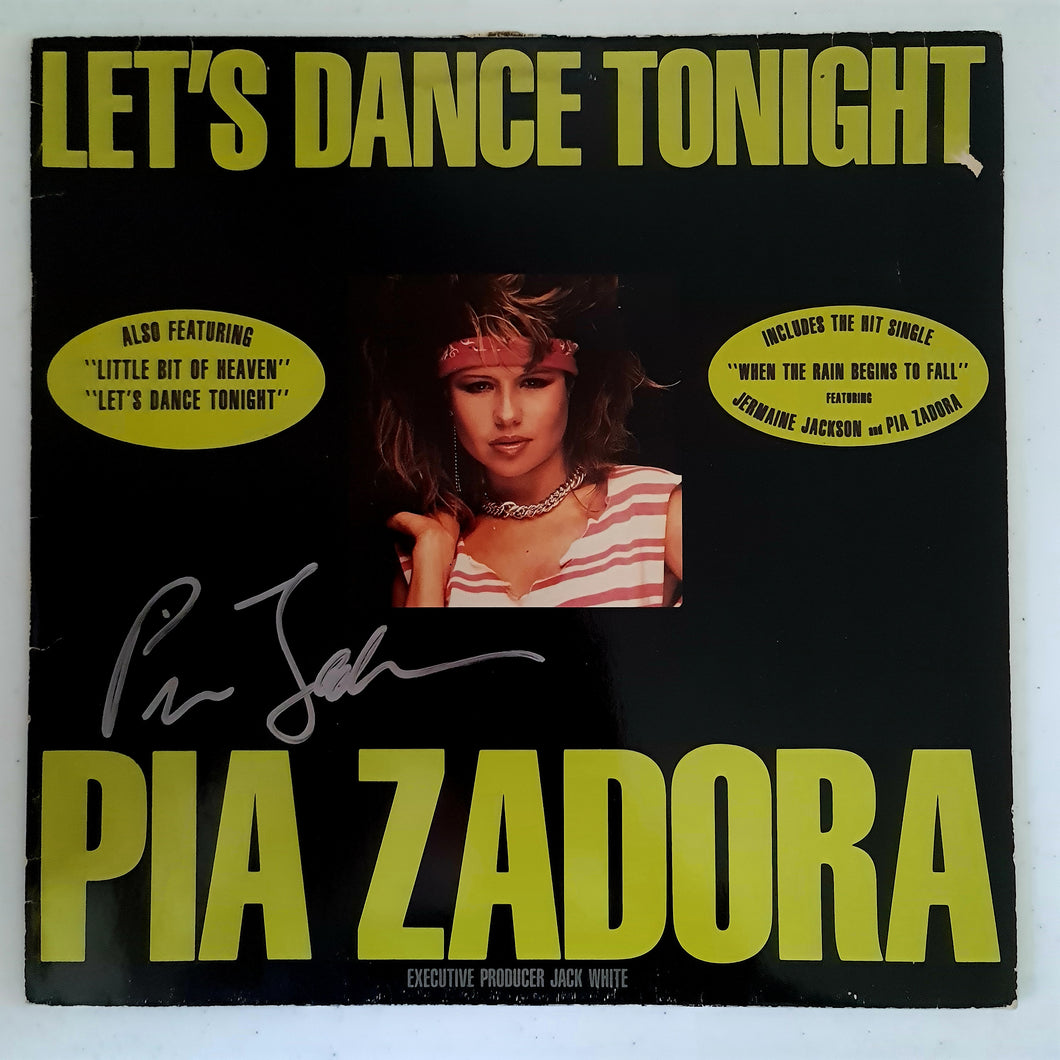 Pia Zadora Autographed 'Lets Dance Tonight' COA #PZ14972
