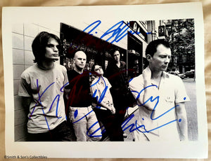 Radiohead Band Autographed B&W 8x10 Photo COA #RH45217