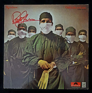 Rainbow Autographed Difficult To Cure LP COA #RB41325