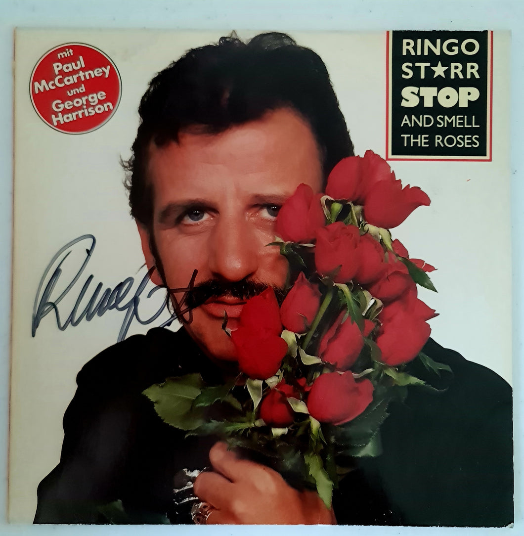 Ringo Starr Autographed 'Stop & Smell The Roses' COA #RS64972