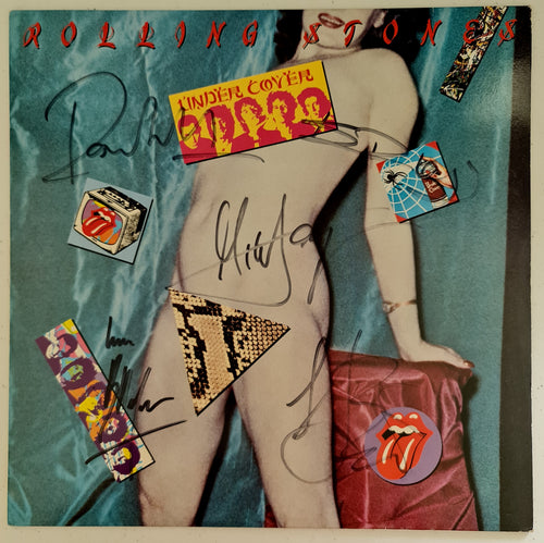 Rolling Stones 'Under Cover' Fully Autographed LP COA #RS11245 - Smith & Son's Collectibles
