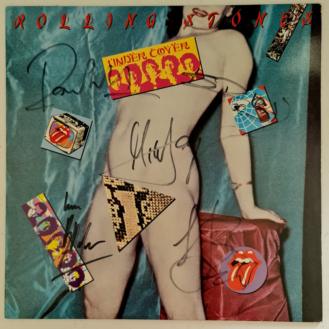Rolling Stones 'Under Cover' Fully Autographed LP COA #RS11245