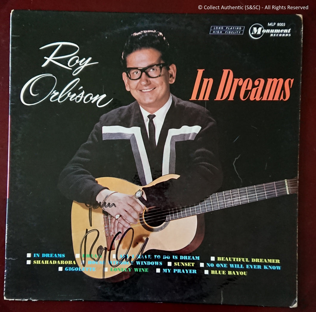 Roy Orbison - Autographed 'In Dreams' LP - COA #RO49384