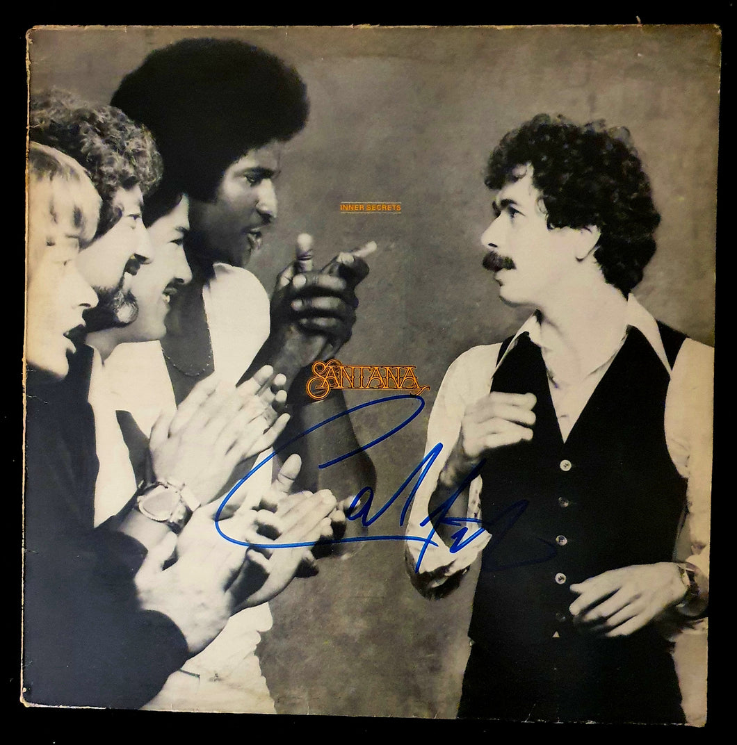 Santana Autographed Inner Secrets LP COA #SA27395