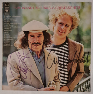 Simon& Garfunkel Autographed 'Great Hits' Album COA #SG67352