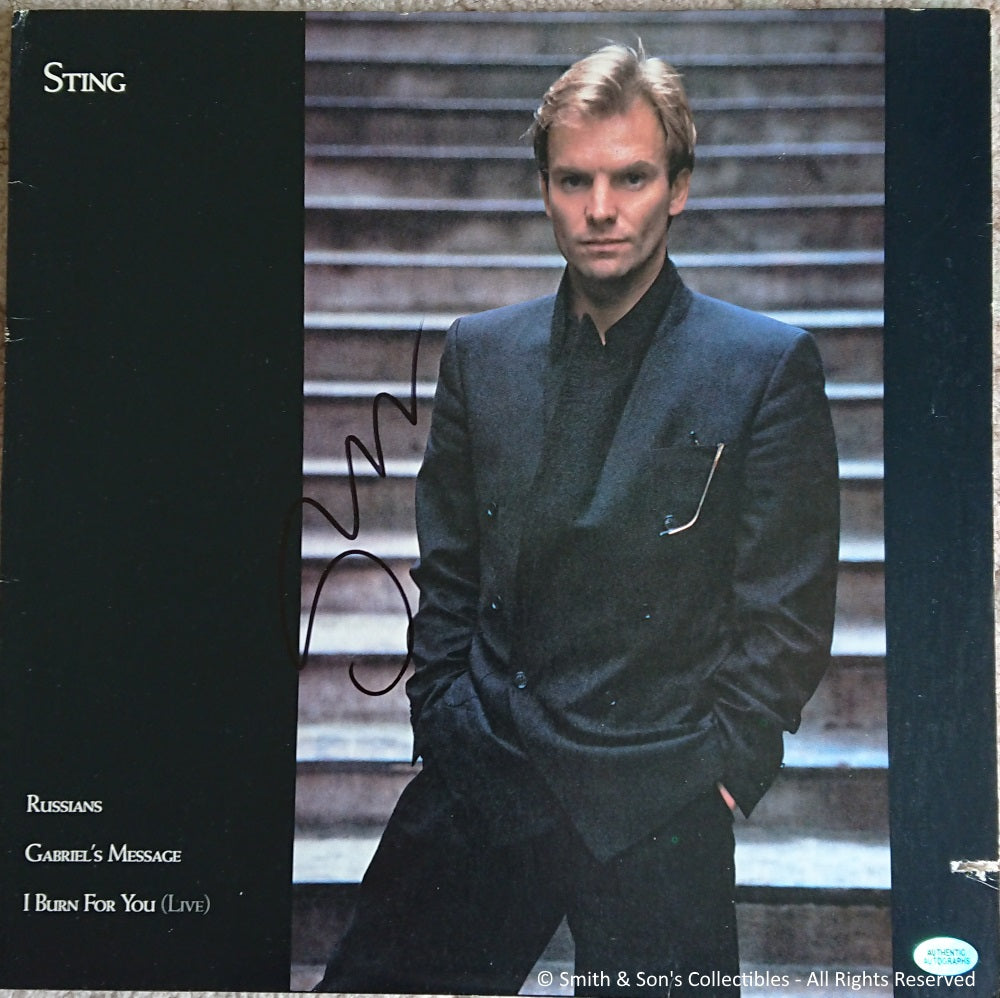 Sting Autographed Record - Self Titled