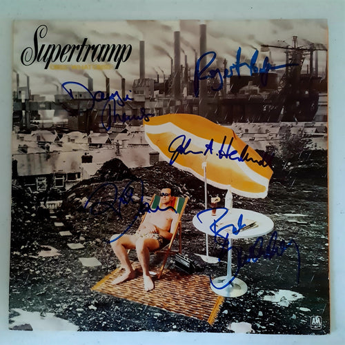 Supertramp Autographed 'Crises what Crises' COA #ST64972 - Smith & Son's Collectibles